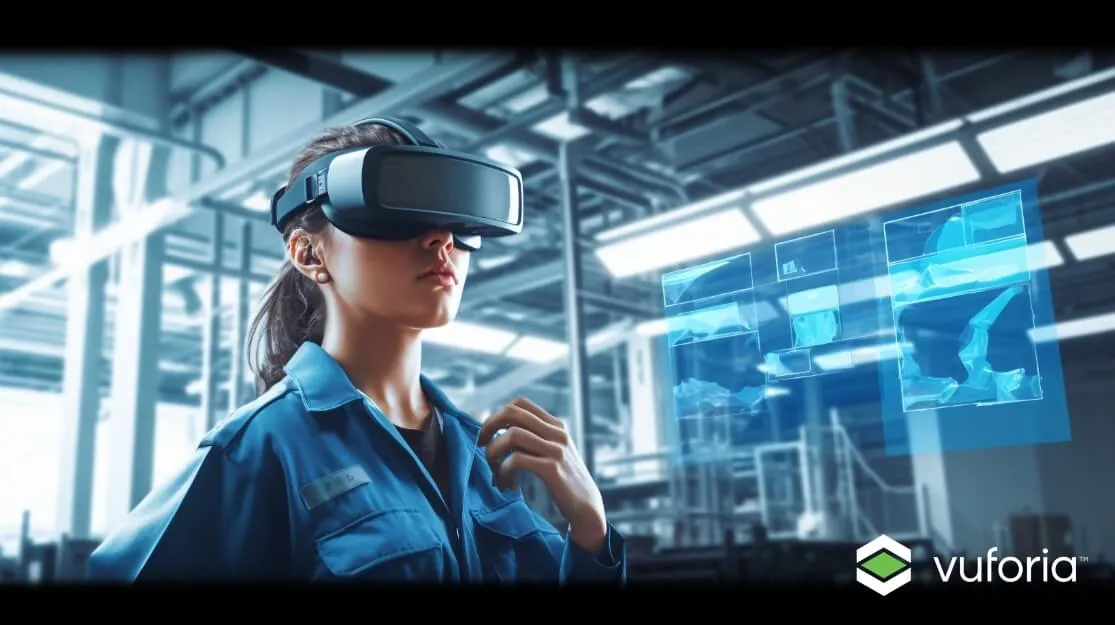 Esperienza di realtà aumentata industriale creata con PTC Vuforia Studio