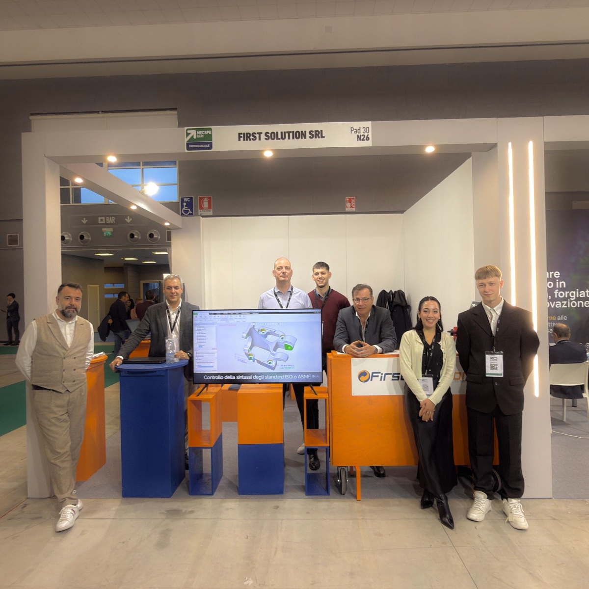Area espositiva MECSPE con soluzioni First Solution