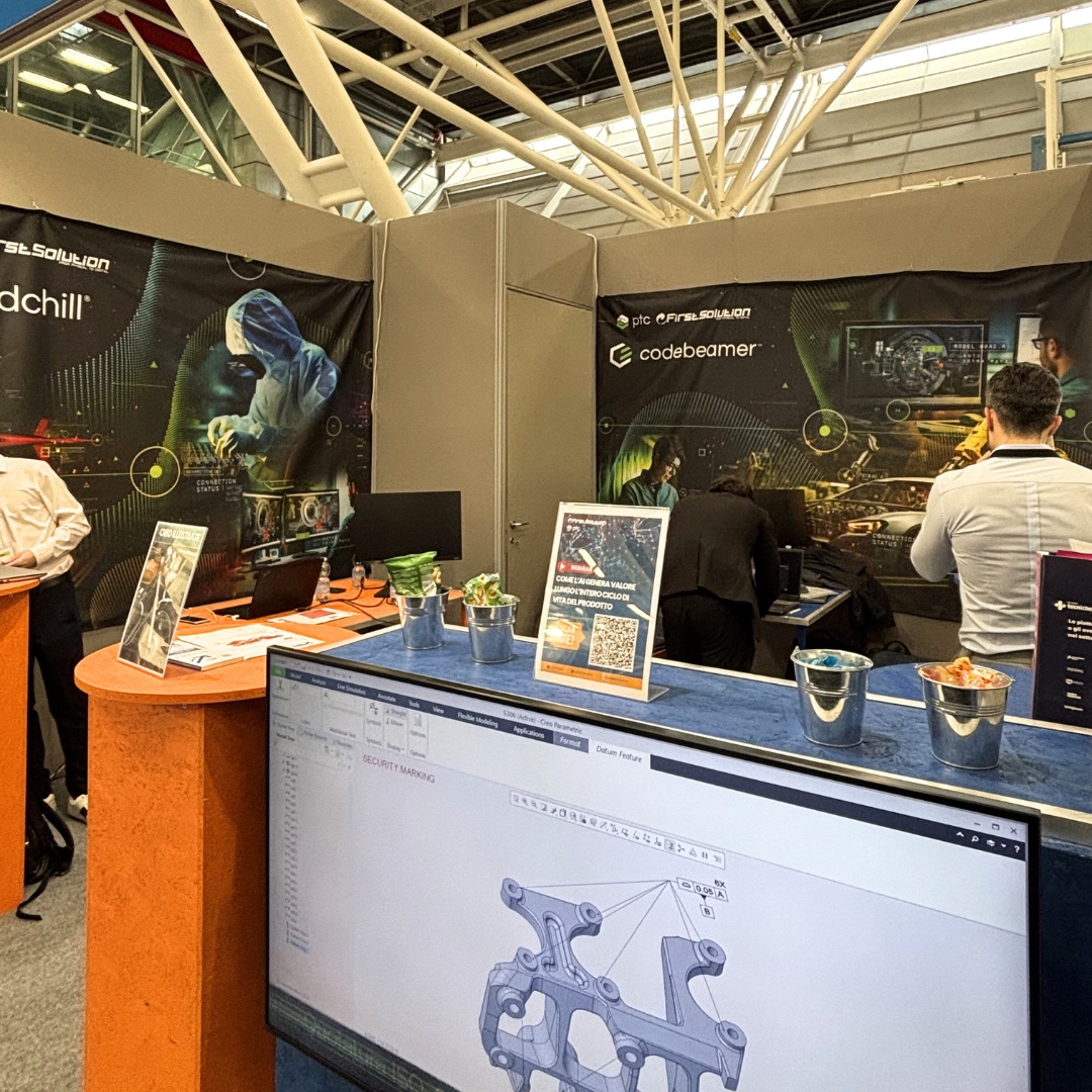 Stand First Solution durante una fiera MECSPE